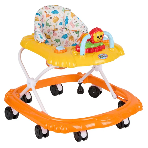Ходунки Indigo Львенок 8 колес (Оранжевый-желтый)