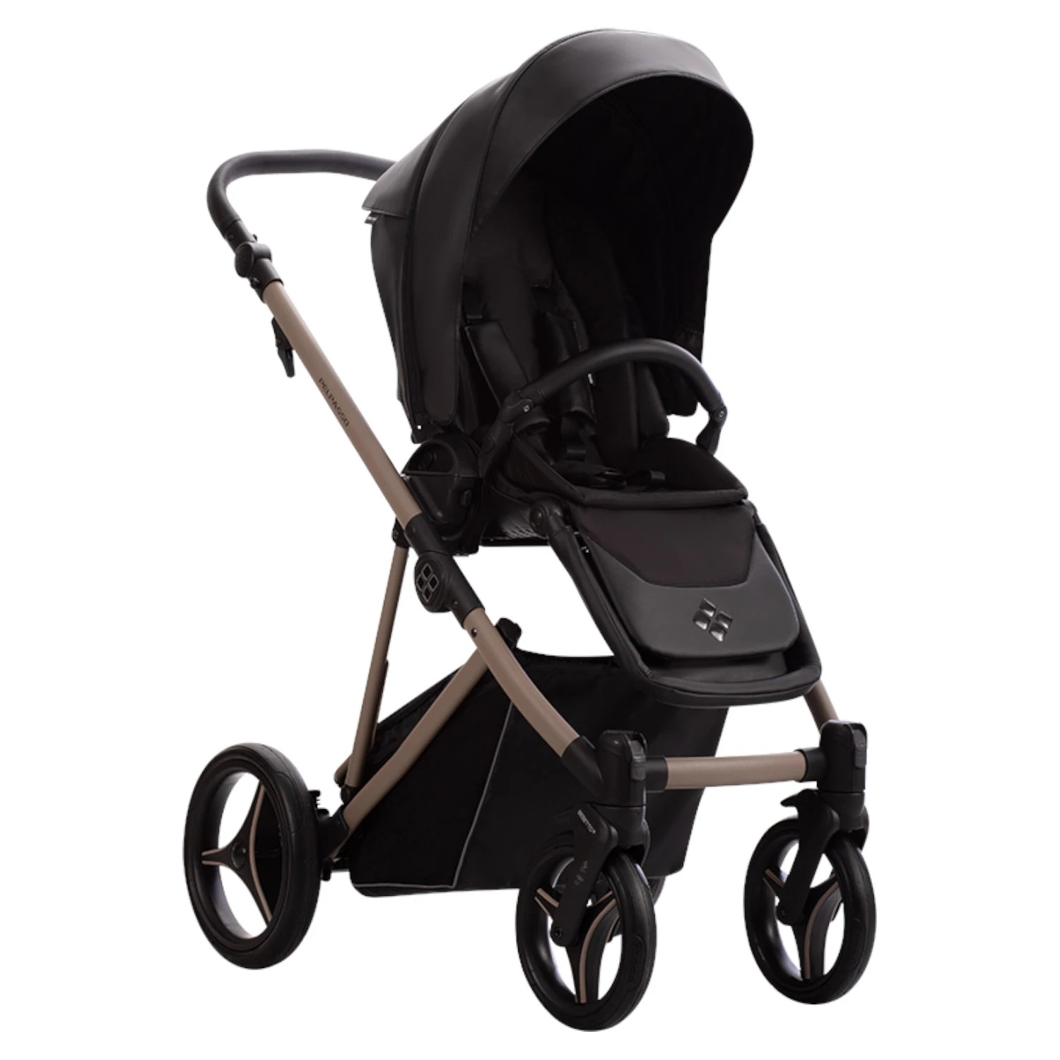 Коляска 2в1 Bebetto Pelpasso PRO  (Pro 03 Kaszmir черная кожа) Коляска 2в1 Bebetto Pelpasso PRO  (Pro 03 Kaszmir черная кожа)