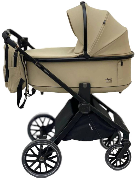 Коляска Pituso Mayla Plus 2 в 1 короб+прогулка  (Beige/Black)