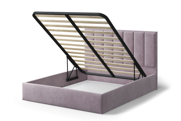Кровать Лира 200х140см с подъемным механизмом (603-0308-20 NEO 15/лиловый)