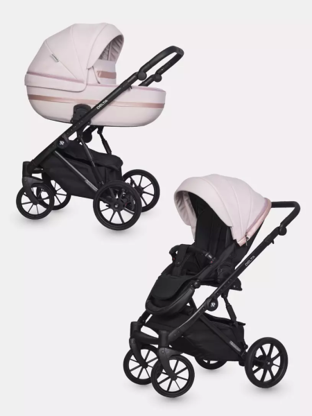 Коляска Riko Basic Delta Ecco 2в1  (14 Rose (светло-розовый))