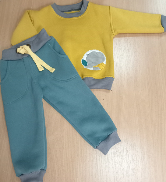 Комплект детский Zoo (рост74-80 охра)