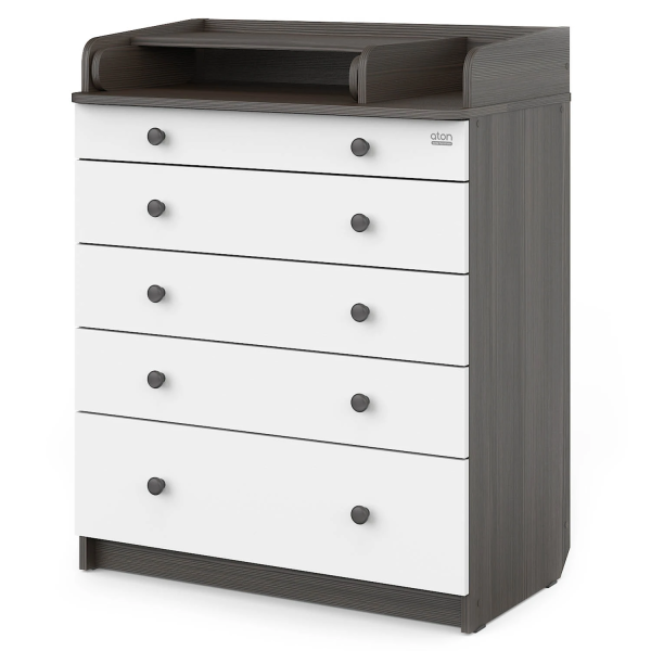 Комод Атон LEO с органайзером (Бодега темный-белый)