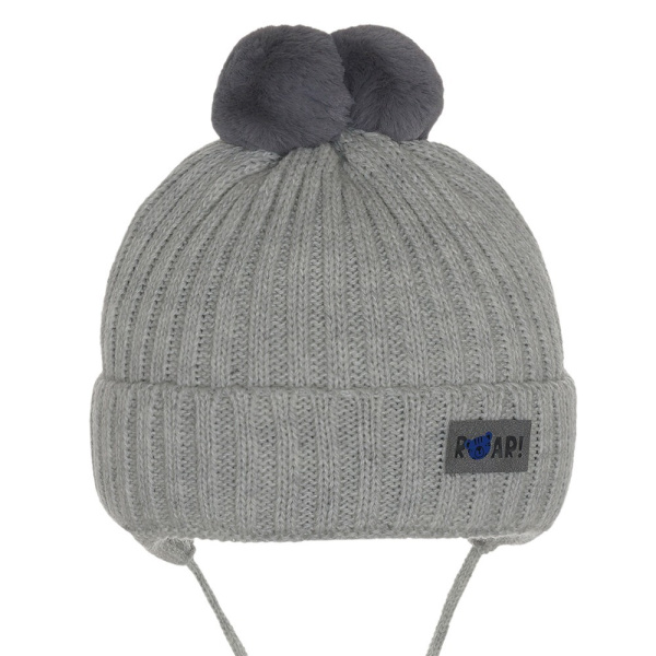 Шапка  двухслойная   Grandcaps GC-FZ80 (р.42-44бледно-серый)