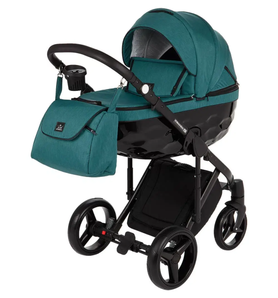 Коляска Adamex Chantal 3в1 (C209/Темно бирюзовый)