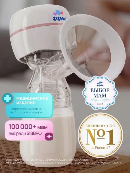 Молокоотсос электричеcкий SISBRO CARE  (2036963269909 Белый)