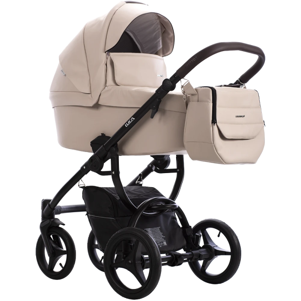 Коляска Bebetto Luca PRO  2в1 (Pro 30 св.бежевая кожа) Коляска Bebetto Luca PRO  2в1 (Pro 30 св.бежевая кожа)