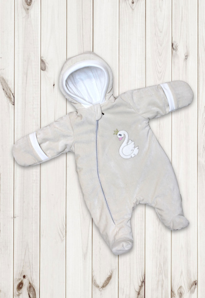 Комбинезон на синтепоне Балуша Балет (рост62кремовый)