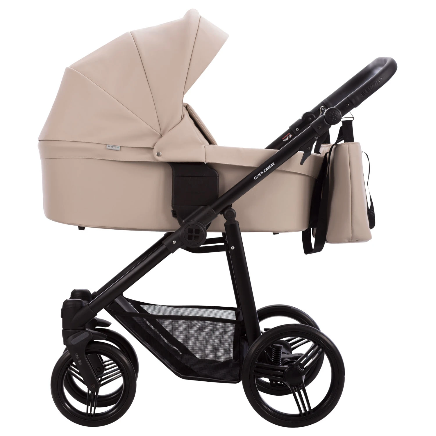 Коляска Bebetto Explorer PRO 2в1 (06 св.бежевая кожа) Коляска Bebetto Explorer PRO 2в1 (06 св.бежевая кожа)