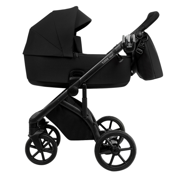 Коляска 2в1 Roan Bass Next 2.0 (BSN/40/2 Caviar Black/Black/руч.Black)