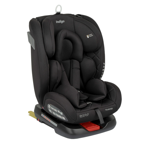 Автокресло Indigo Tourneo S Isofix (0-36 кг) (Черный твил)