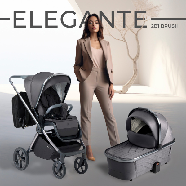 Коляска 2в1 Sweet Baby Elegante BRD (427206 Grey)