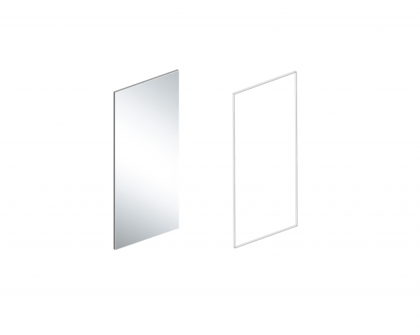 Зеркало 140х60см МС Вита (Темно серый)