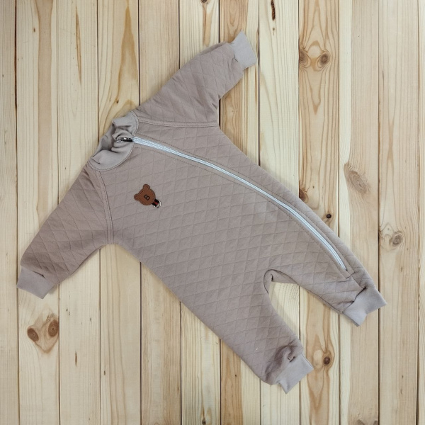 Комбинезон с открытыми ножками Капитош (рост74 Капучино)