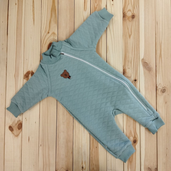 Комбинезон с открытыми ножками Капитош (рост80 Оливковый)