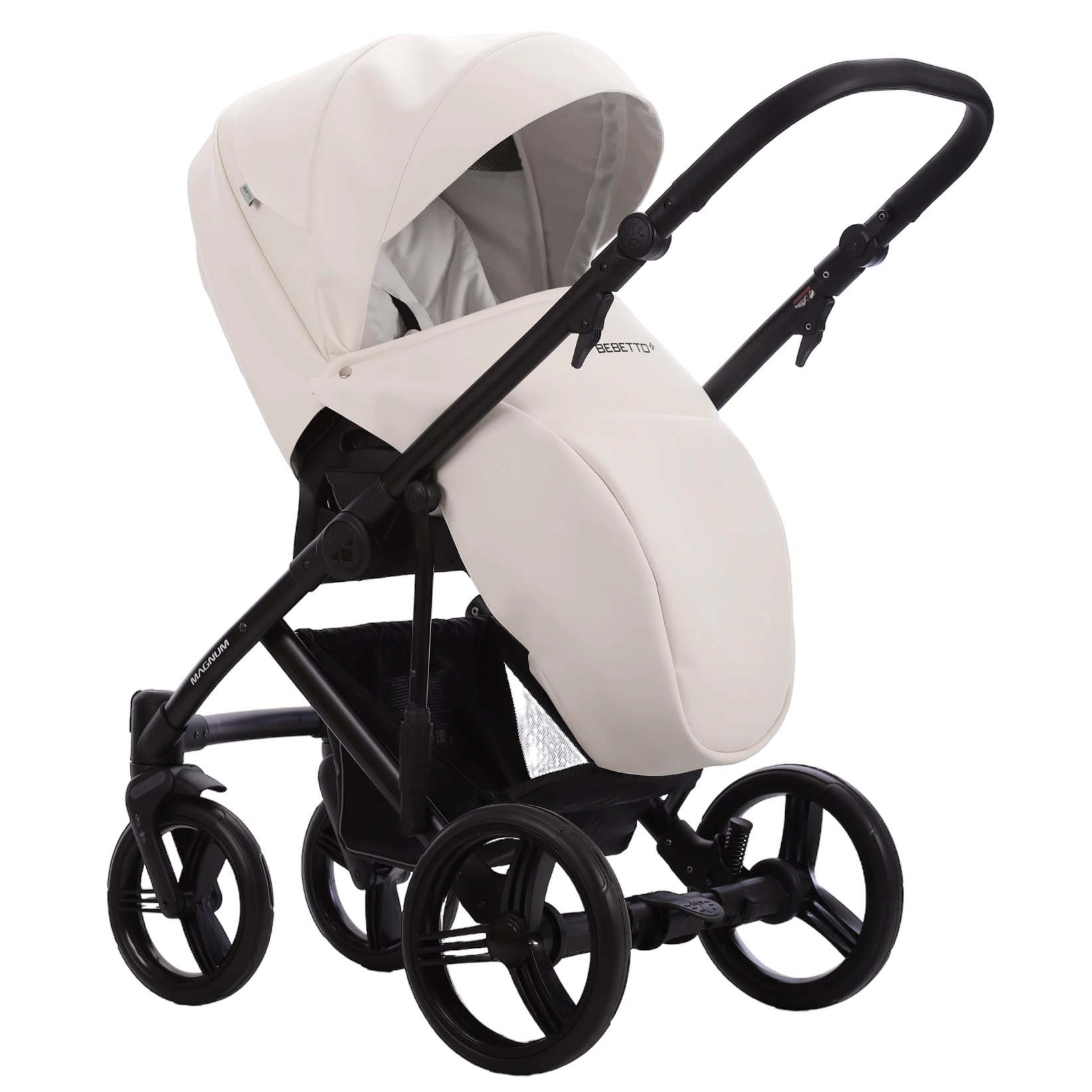Коляска Bebetto Magnum Light PRO  2в1 (07 белая кожа) Коляска Bebetto Magnum Light PRO  2в1 (07 белая кожа)