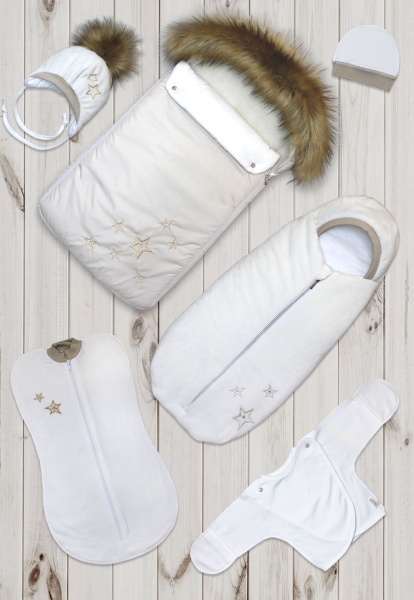 Комплект на выписку Джонджоли (Кремовый)