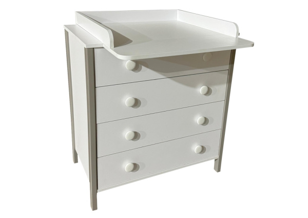 Комод Антел Solnyshko  (Белый-серый)