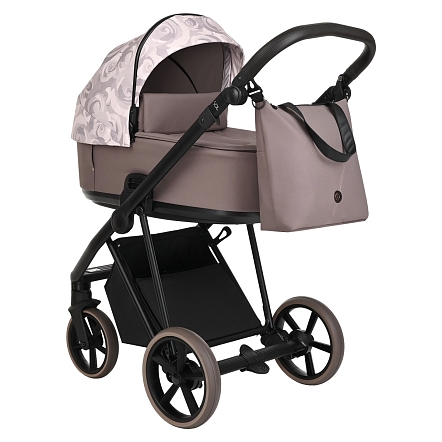 Коляска Roan Sol 2в1 (RSF/5001 Powder/Rose gold /руч.Коричневый)