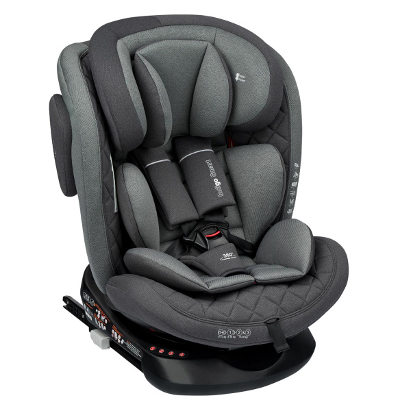 Автокресло Indigo SMART ISOFIX 0-36 кг (Серый)