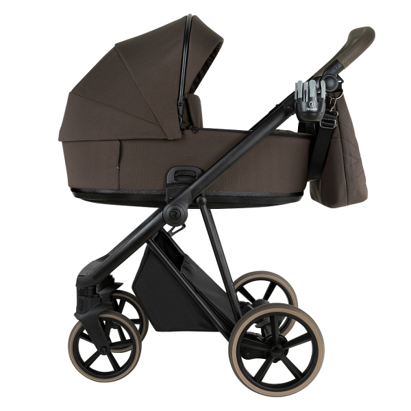 Коляска 2в1 Roan Sol 2.0 (SLL/34/T Turkish Coffe/Black/руч.Cappuccino)