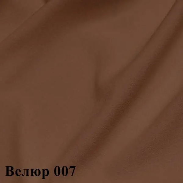 Кровать с мягкой спинкой Софа №9 160х80см ЛДСП (Шимо тёмный+ткань №7 коричневая)