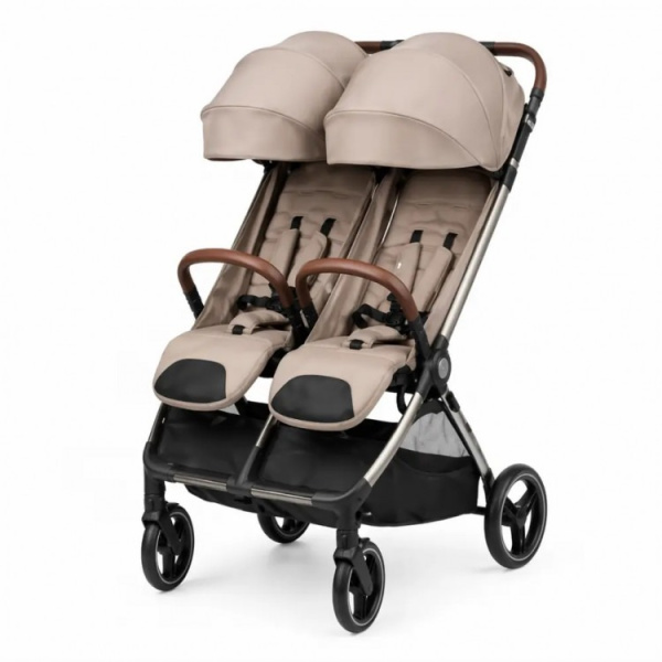 Коляска прогулочная для двойни Carrello Link (Island Beige)