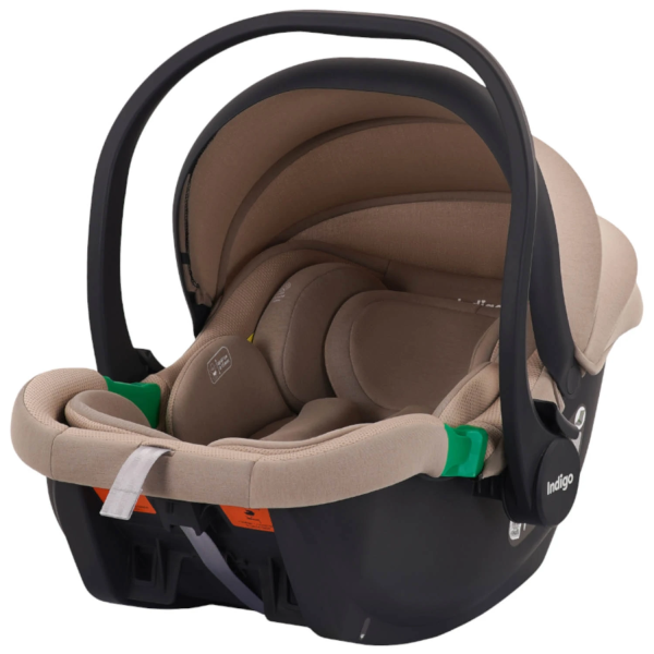 Автокресло Indigo Minky I-SIZE группа 0+ (40-87см) (Бежевый)