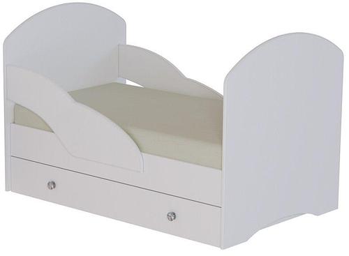 Кровать подростковая Малыш-3 160х80см (Белый (кант белый))