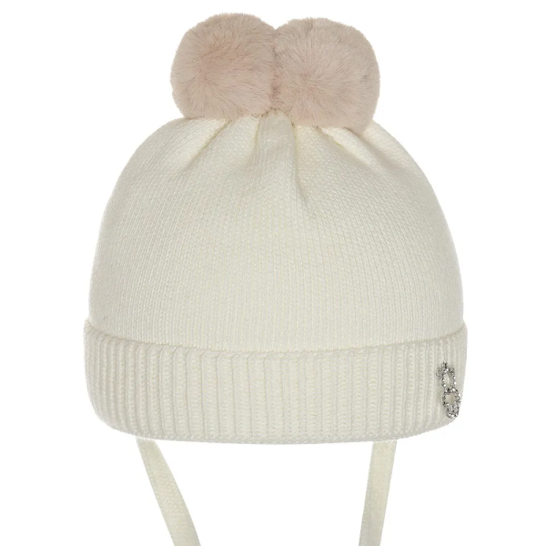 Шапка  двухслойная   Grandcaps GC-FZ90 (р.44-46молочный)