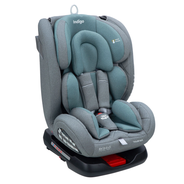 Автокресло Indigo Tourneo S Isofix (0-36 кг) (Серый-зеленый)
