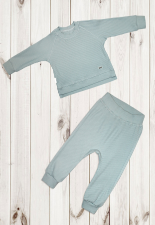 Комплект детский Балуша Лапшуля (2 предмета) (рост86-92 Оливковый)