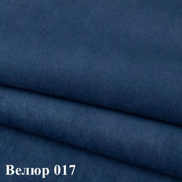 Кровать с мягкой спинкой Софа №9 160х80см ЛДСП (Анкор светлый+ткань №17 синяя )