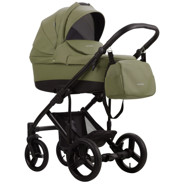 Коляска Bebetto Magnum PRIMA 2в1 (Prima 05 зеленая кожа) Коляска Bebetto Magnum PRIMA 2в1 (Prima 05 зеленая кожа)