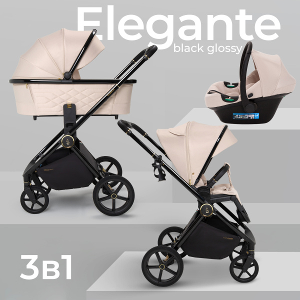Коляска 3в1 Sweet Baby  SBL Elegante GL (427281 GL Beige)