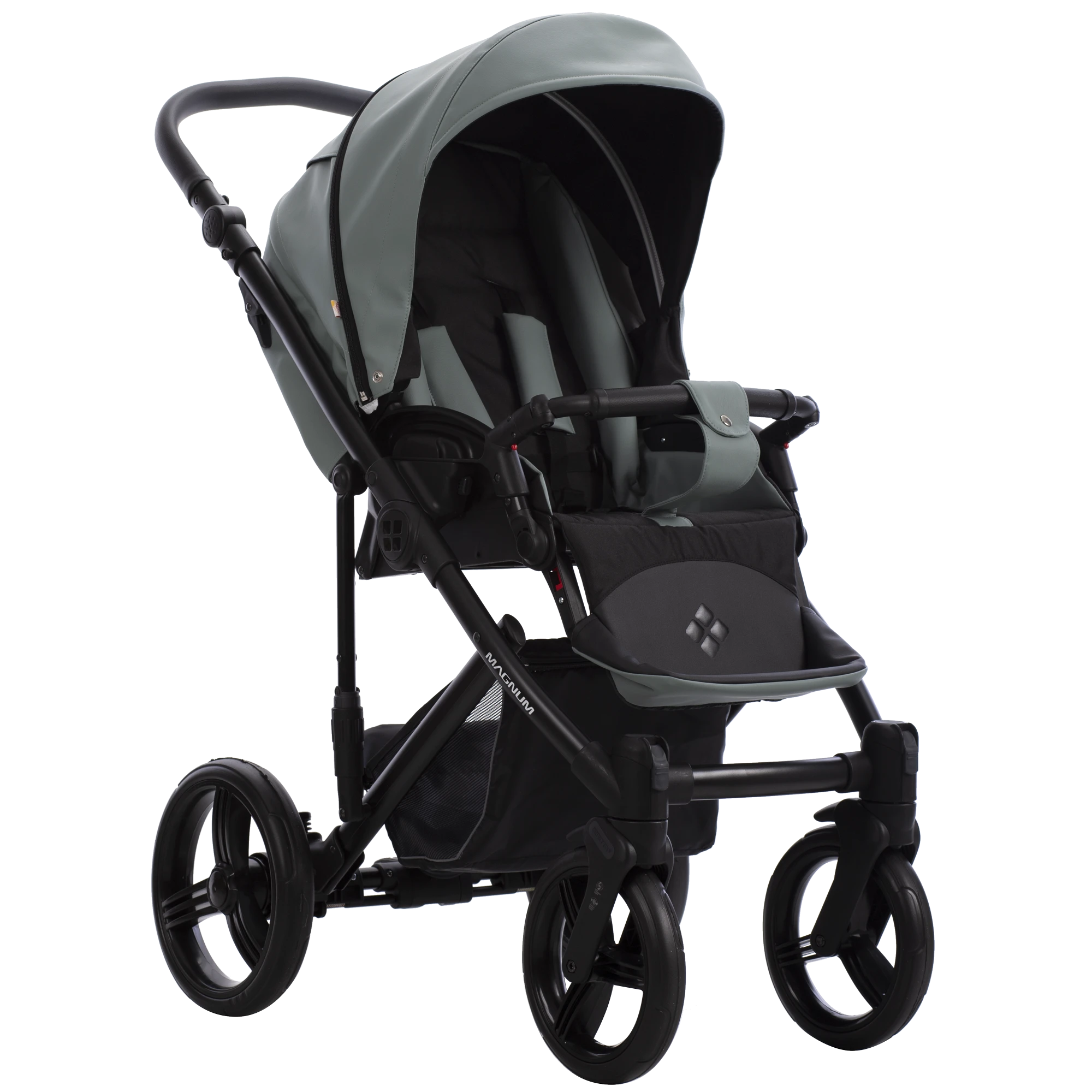 Коляска Bebetto Magnum PRIMA 2в1 (Prima 07 шалфей кожа) Коляска Bebetto Magnum PRIMA 2в1 (Prima 07 шалфей кожа)