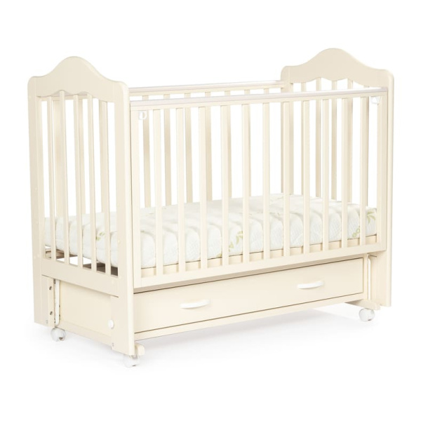 Кроватка Bebizaro Fillmore маятник универсальный с ящиком (Vanilla)