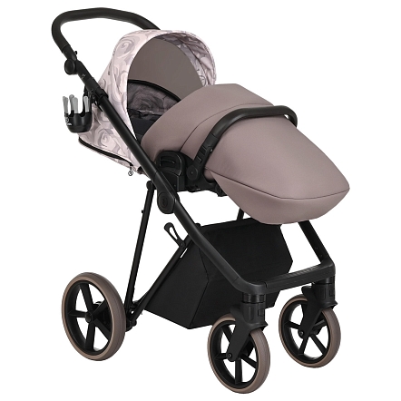 Коляска Roan Sol 2в1 (RSF/5001 Powder/Rose gold /руч.Коричневый)