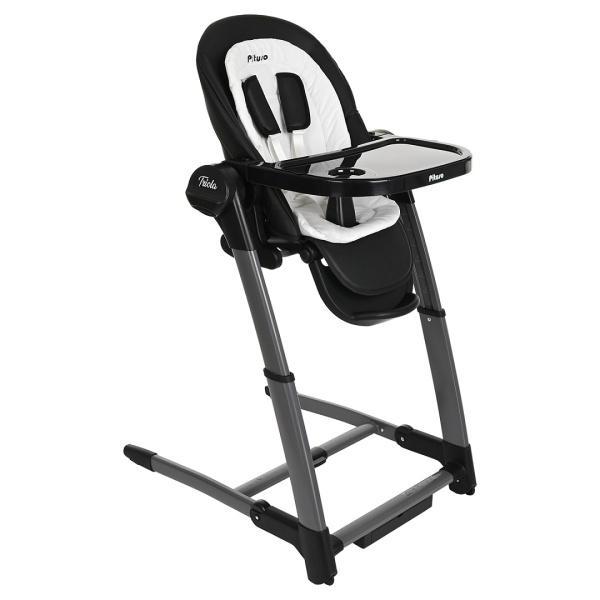 Стульчик для кормления Pituso Triola 3в1 электрокачели/стул/бустер (black/черный-рама черн.)