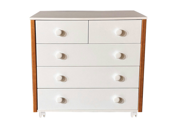 Комод Антел Malenkiy Princ (Белый/Бук)