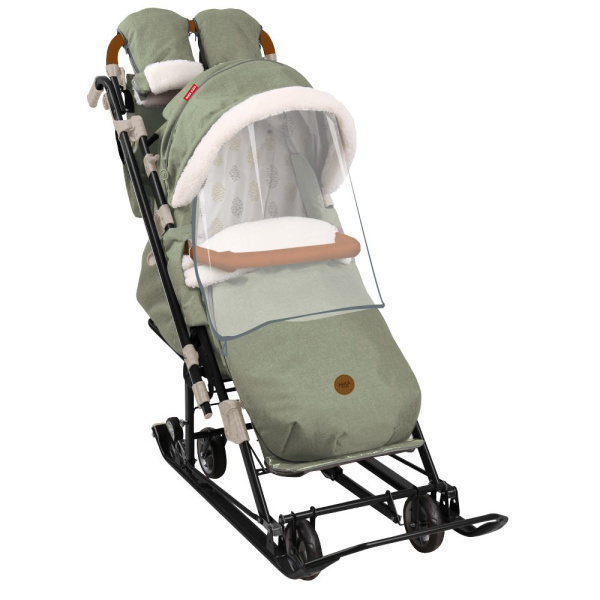 Санки-коляска Ника Детям НД7-8К (НД7-8К/ОЛ оливковый)