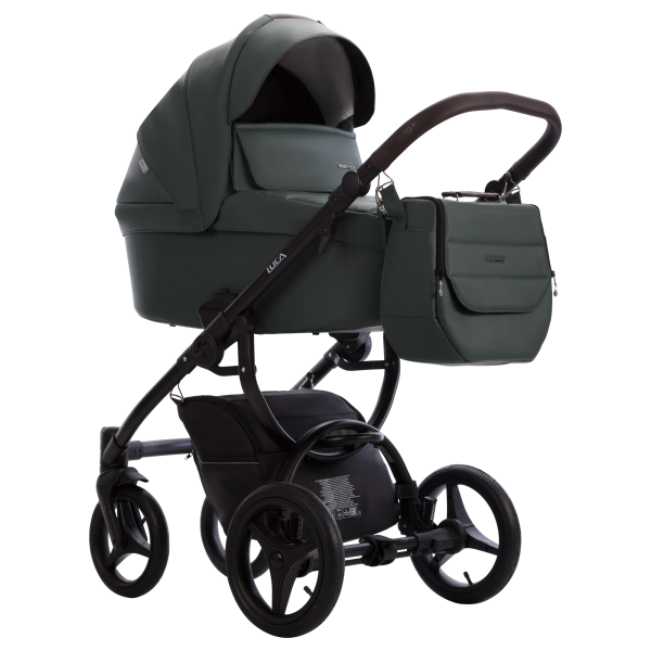 Коляска Bebetto Luca PRO  2в1 (Pro 35 зеленая кожа) Коляска Bebetto Luca PRO  2в1 (Pro 35 зеленая кожа)