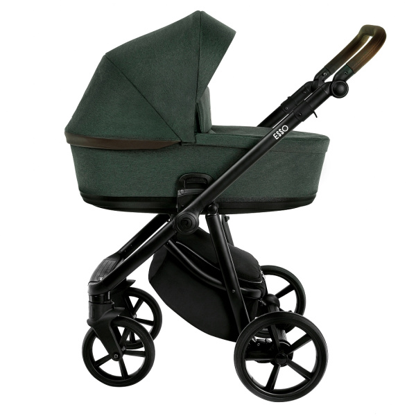 Коляска Roan Esso 2 в1 (ESS113/1 Dark Green/Black/руч.)