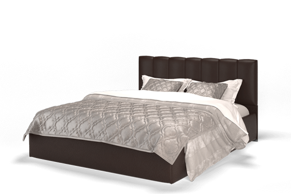 Кровать Элен 200х120см с подъемным механизмом (604-0499-02 Экокожа/Лесмо brown)