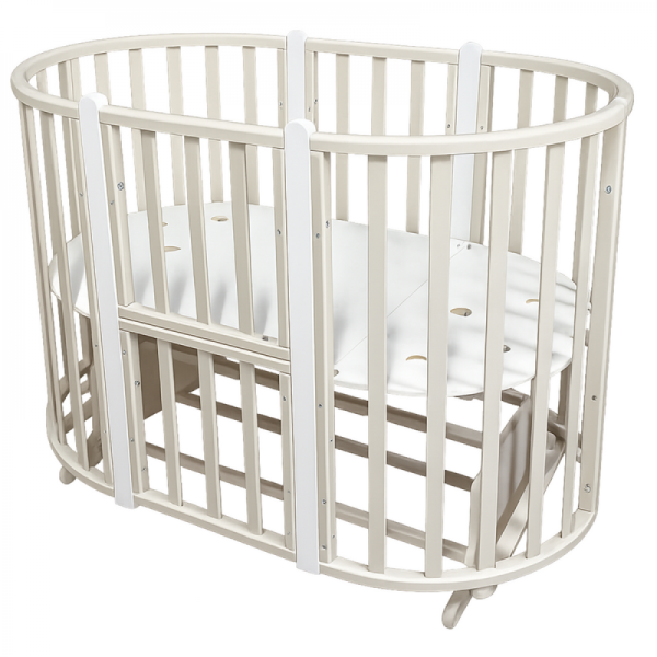 Кровать Антел Иван Царевич с поперечным маятником (Кашемир/Белый)