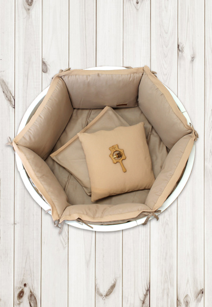 Комплект в кроватку Лапшуля-Экстра без балдахина (Капучино)