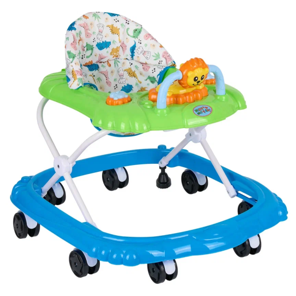 Ходунки Indigo Львенок 8 колес (Синий-зеленый)