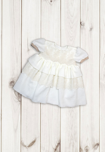 Платье "Валери" ш111/103 (Рост 62-68 Кремовый)