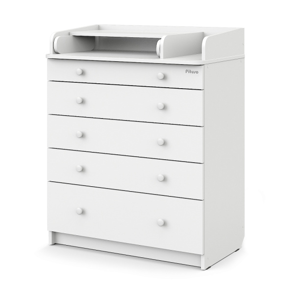 Комод  раскладной Pituso Tori (Белый-Белый )