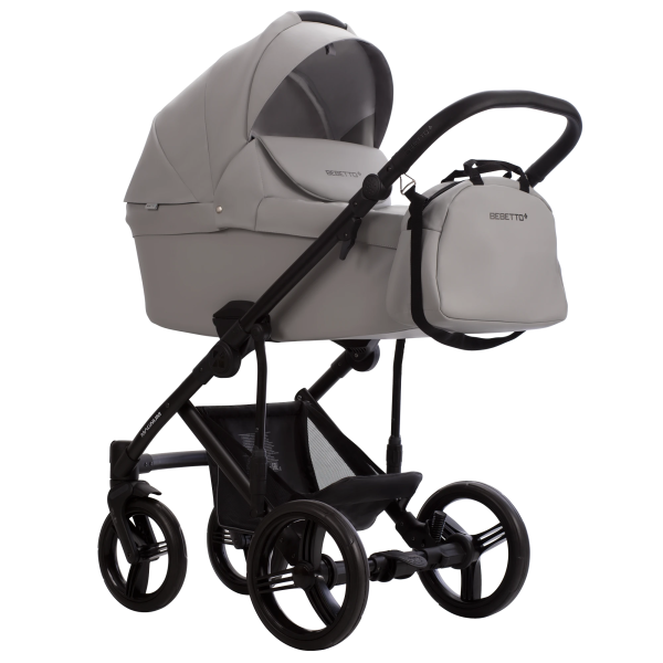 Коляска Bebetto Magnum Light PRO  2в1 (03 св.серая кожа) Коляска Bebetto Magnum Light PRO  2в1 (03 св.серая кожа)